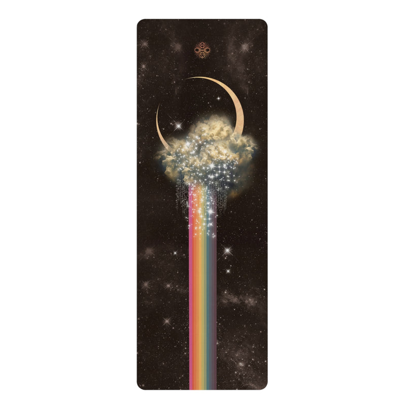 Rainbow Raining Blessings Intention | Yoga Mat