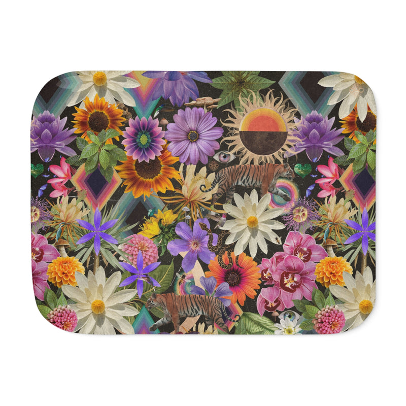Sayulita Jungle Pattern | Sherpa Blanket