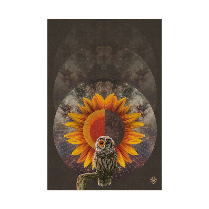 Owl Medicine -Textured Watercolor Wall Art