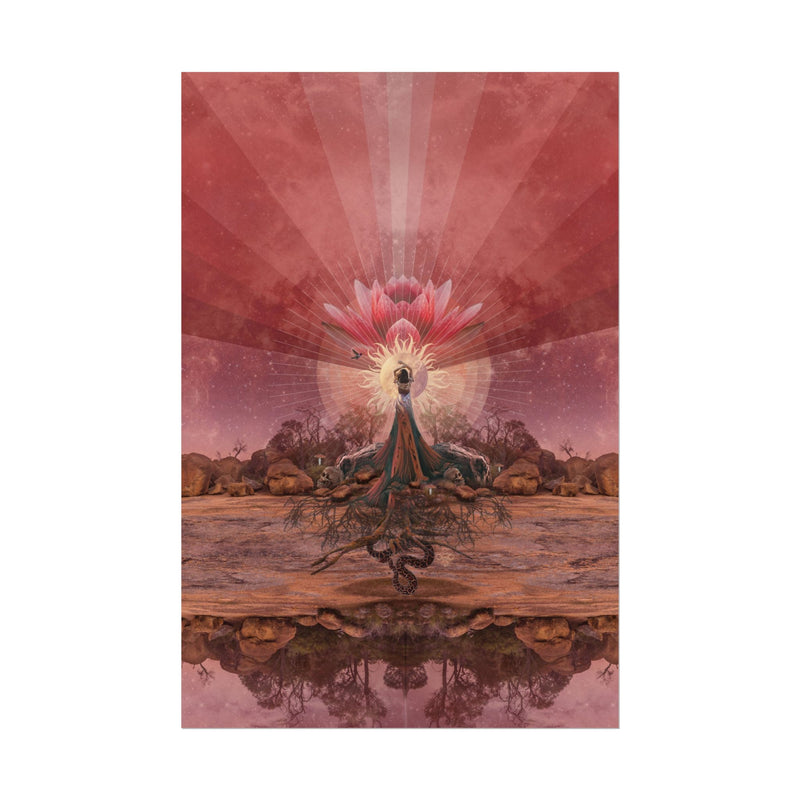 Rooted for Expansion -Textured Watercolor Wall Art