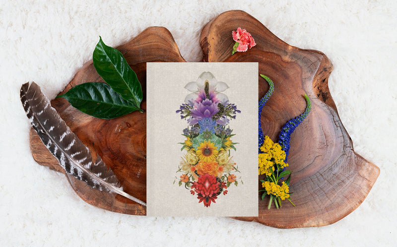 Kundalini Snake Floral Chakras 2024 Light Edition | Hardcover Journal