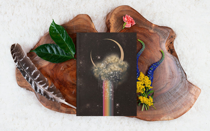 Rainbow Raining Blessings | Hardcover Journal