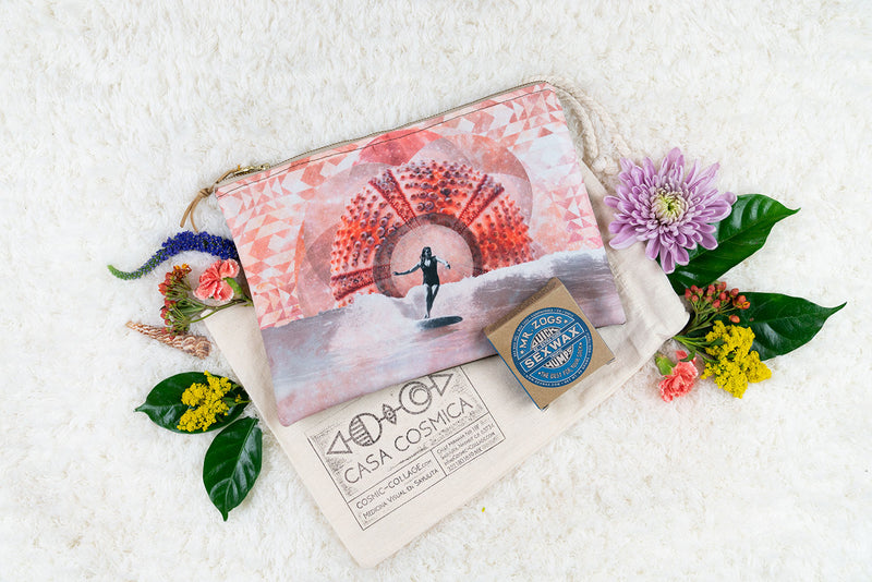 Cosmic Surfer Coral | Bespoke Medicine Bag