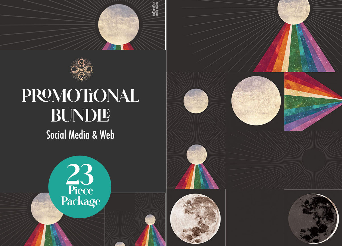 Rainbow Magic Moon Phases  Yoga Mat – Cosmic Collage