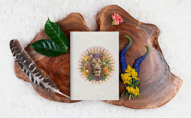 Lion Strength Sun | Hardcover Journal