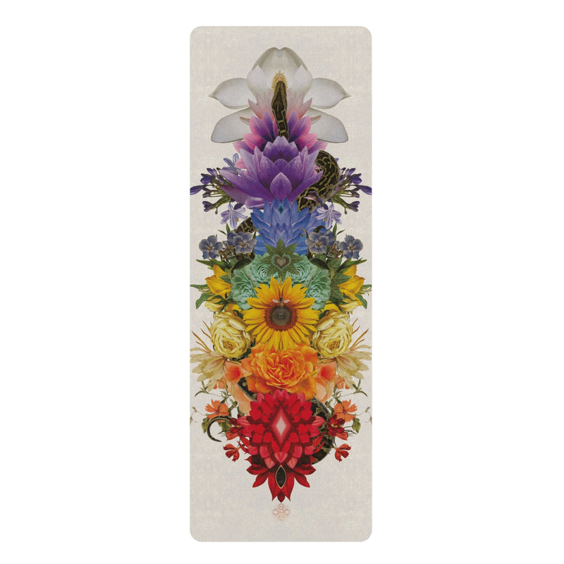 Kundalini Snake Floral Chakra Light 2024 Edition | Yoga Mat