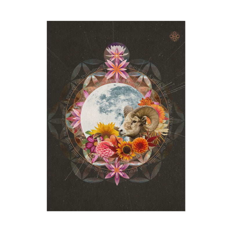 Aries Full Moon Prayer: 8x11" print size
