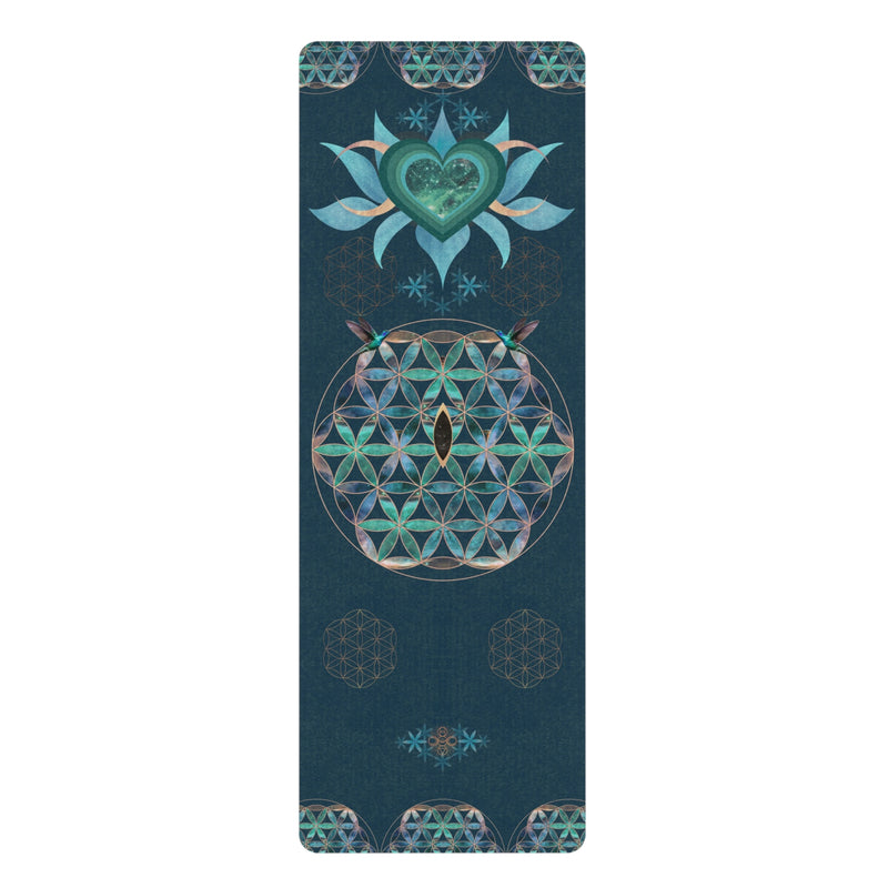 Blue Lotus & Hummingbird Aligment Mat