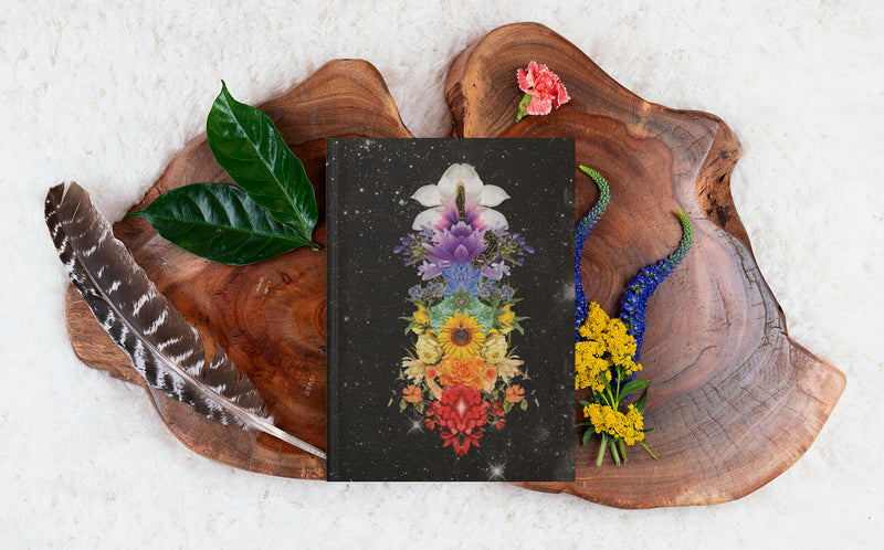 Kundalini Snake Floral Chakras 2024 Shadow Edition | Hardcover Journal