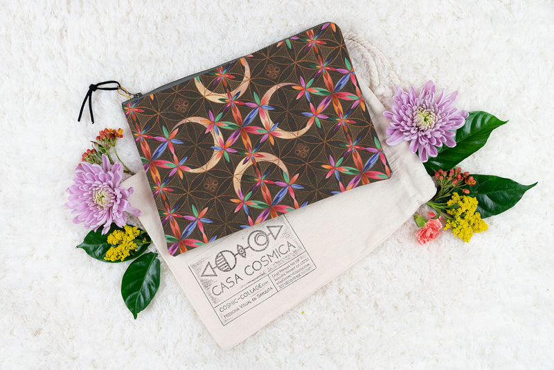 Sacred Geometry Print |  Bespoke Medicine Bag Large