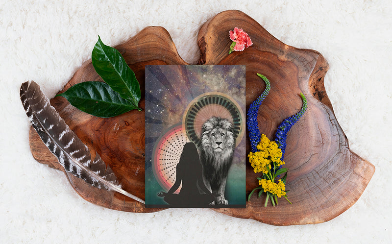 Girl with Lion | Hardcover Journal