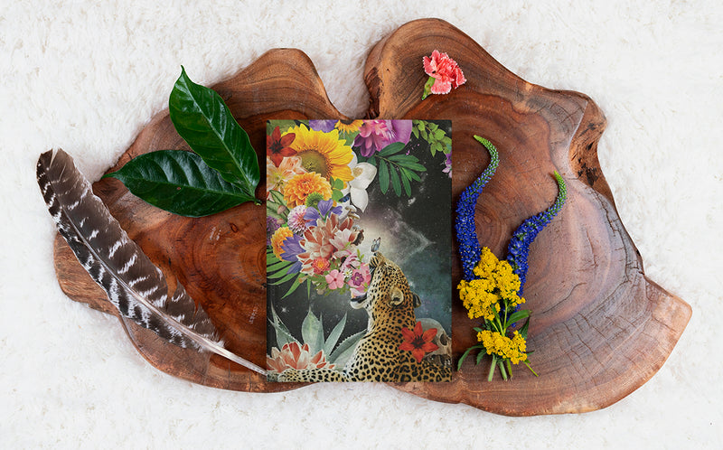 Jaguar Floral Scream | Hardcover Journal