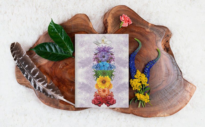 Floral Chakras Light | Hardcover Journal